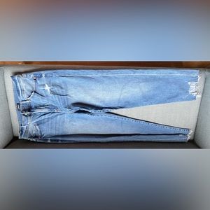 Express MOM jeans distressed ankle